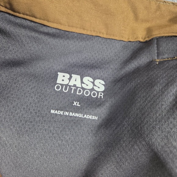 Bass Outdoor Cargo Pants Mens XL Brown Tan Hiking Tactical Articulated Knee XL - Picture 3 of 12